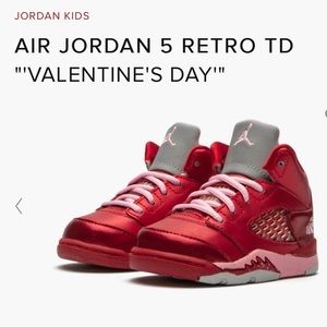 Toddler Valentine’s Day Air Jordan’s